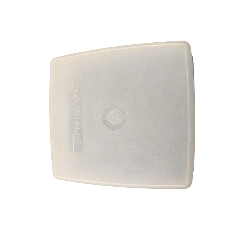 Vintage Tupperware Square Away Sandwich Keeper Container Periwinkle Seal